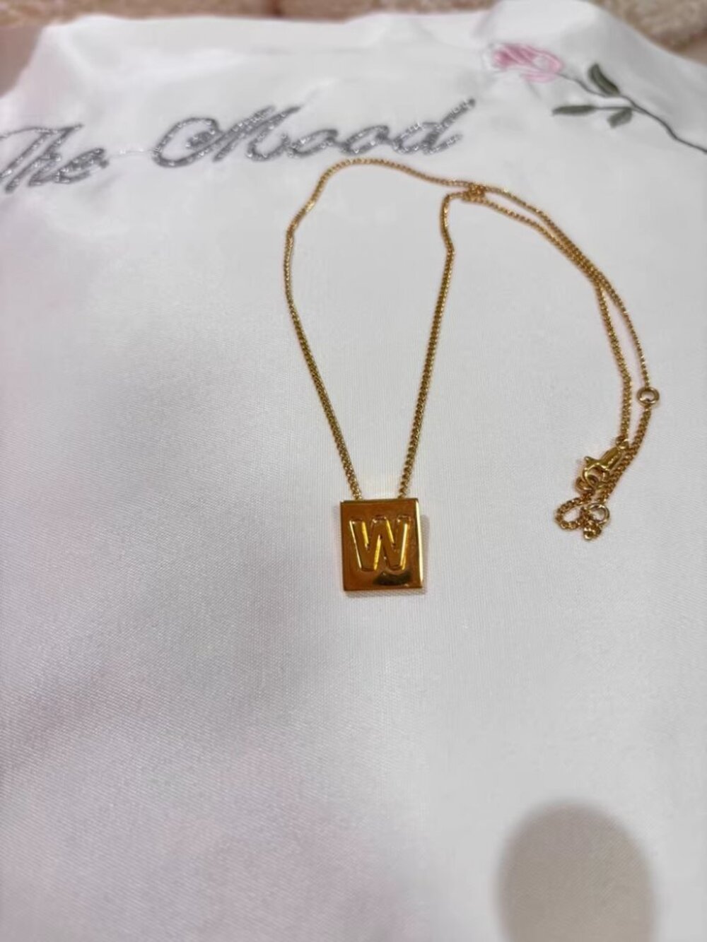 Celine letter necklace